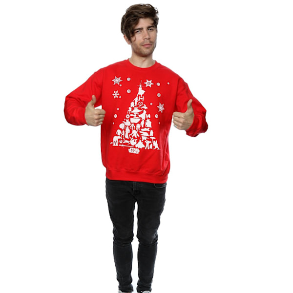 Star Wars Julgranströja för Män XL Röd Red XL