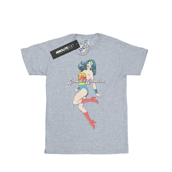 DC Comics Boys Wonder Woman Jump T-Shirt 7-8 år Sports Grey Sports Grey 7-8 Years