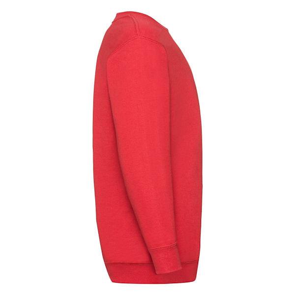 Fruit Of The Loom Kids Unisex Classic 80/20 Set-In Sweatshirt 3 Red 3-4
