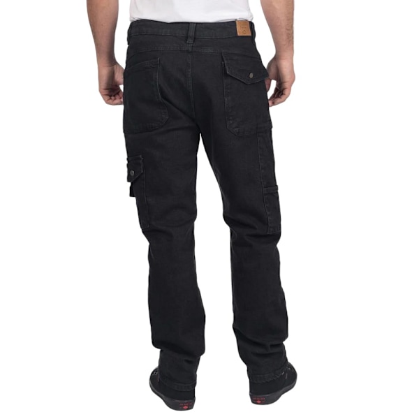 Lee Cooper Herr Denim Stretch Jeans 36R Svart Black 36R
