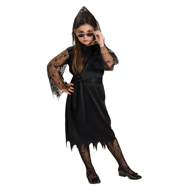 Bristol Novelty Childrens/Kids Gothic Vampiress Costume S Black Black S