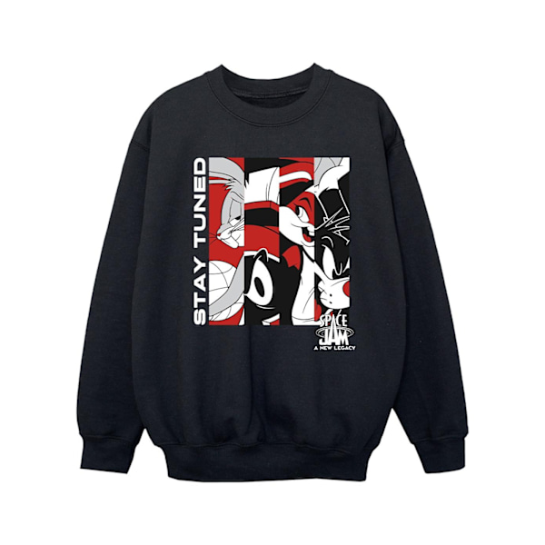 Space Jam: A New Legacy Flickor Stay Tuned Sweatshirt 5-6 År B Black 5-6 Years