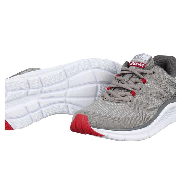 Karrimor Boys Duma 6 Speckle Cushioned Trainers 5 UK Grå/Röd Grey/Red 5 UK