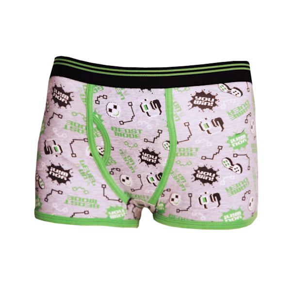 4Kidz Pojkars Bomullsboxershorts med Trunk Passform (3-pack) 9-10 år Game Game 9-10 Years