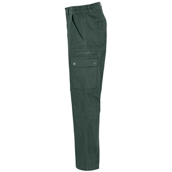 SOLS Herr Docker Stretch Cargo Byxor 38R Forest Green Forest Green 38R