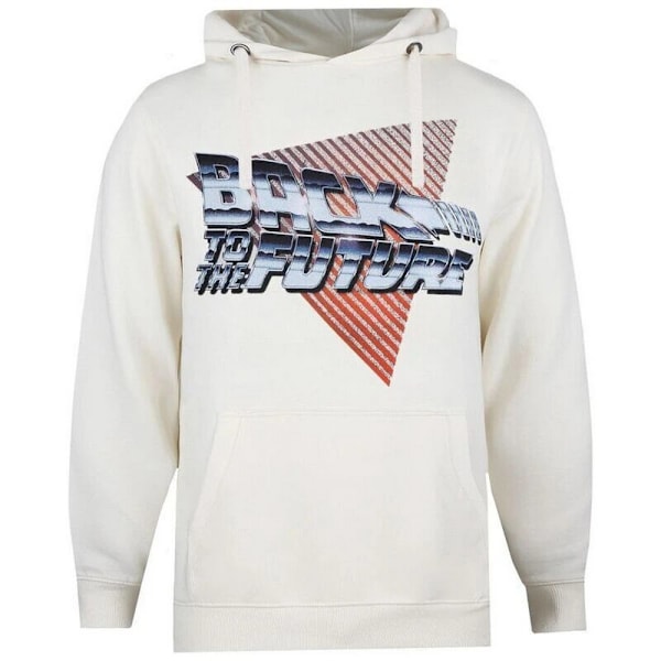 Back To The Future Herr Chrome Logo Hoodie M Ecru Ecru M