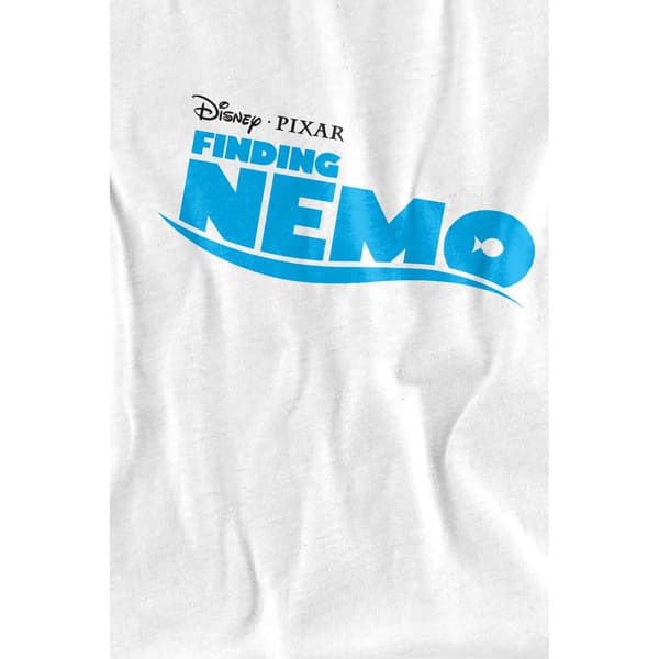 Finding Nemo Barn/Kids Logotyp T-shirt 3-4 År Vit White 3-4 Years