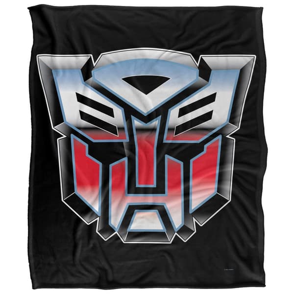 Transformers Autobots Logga Filt One Size Vit White One Size