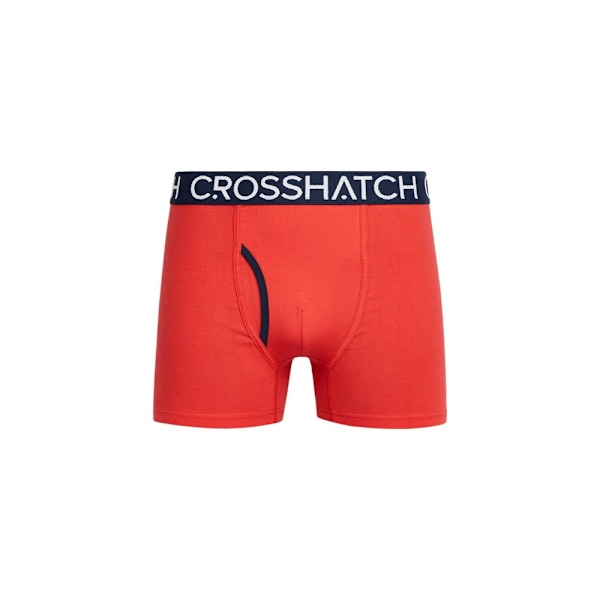 Crosshatch Lynol Boxershorts för män (3-pack) M Röd Red M