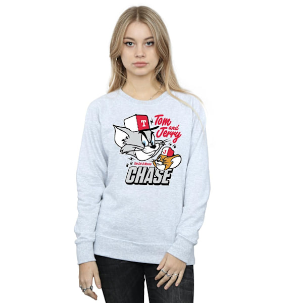 Tom And Jerry Dam/Damer Katt & Musjakt Sweatshirt L Värme Heather Grey L