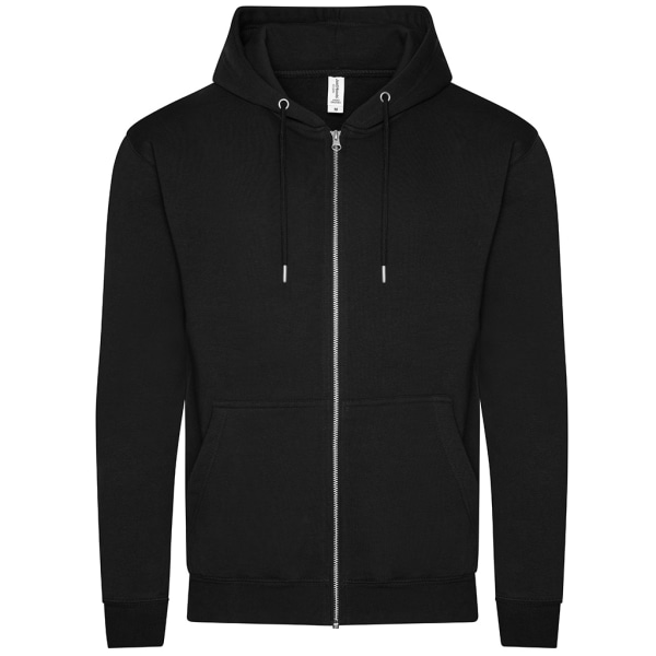 Awdis Mens Organic Hel Zip Hoodie S Deep Black Deep Black S