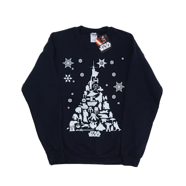 Star Wars Julgranströja för Herr S Marinblå Navy Blue S
