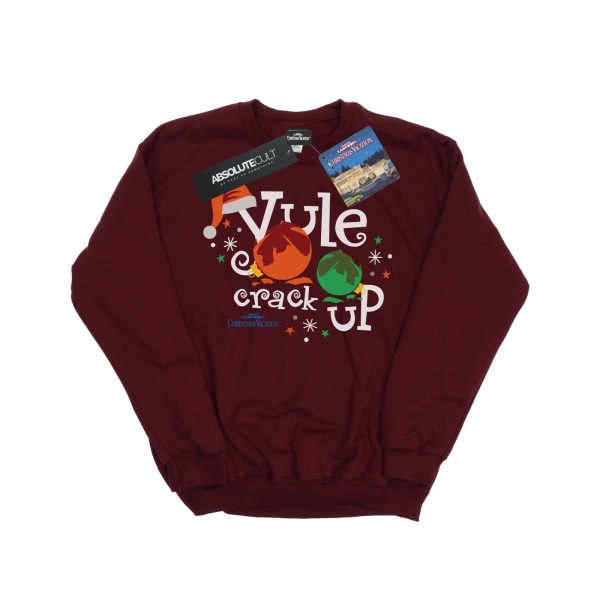 National Lampoon's Christmas Vacation Boys Yule Crack Up Sweats Burgundy 5-6 Years