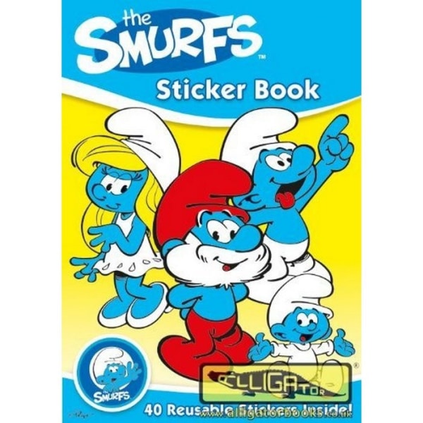 The Smurfs Characters Sticker Book One Size Blå/Vit/Gul Blue/White/Yellow One Size