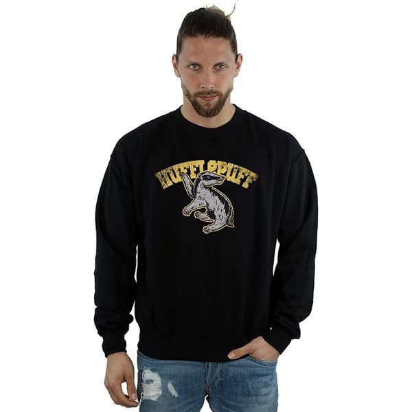 Harry Potter Herr Hufflepuff Bomullströja S Svart Black S