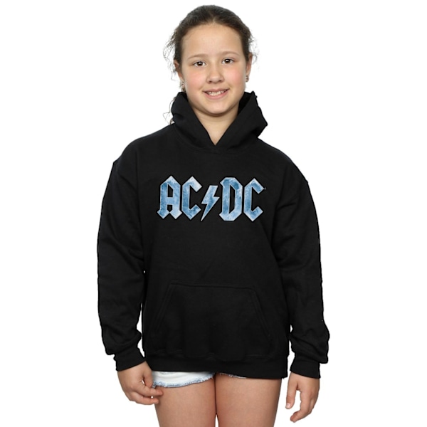 AC/DC Flicktröja med Blå Is-Logga 7-8 År Svart Black 7-8 Years