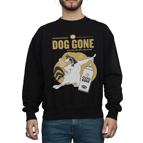 Looney Tunes Mens Dog Gone Foghorn Leghorn Sweatshirt 3XL Svart Black 3XL
