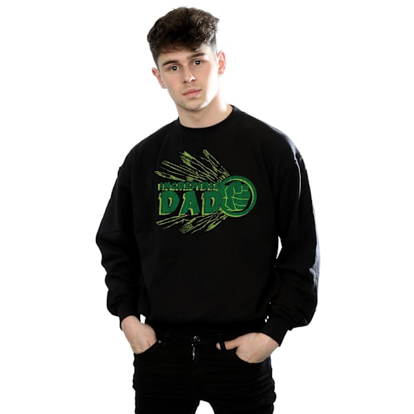 Marvel Herr Hulk Incredible Dad Sweatshirt 4XL Svart Black 4XL