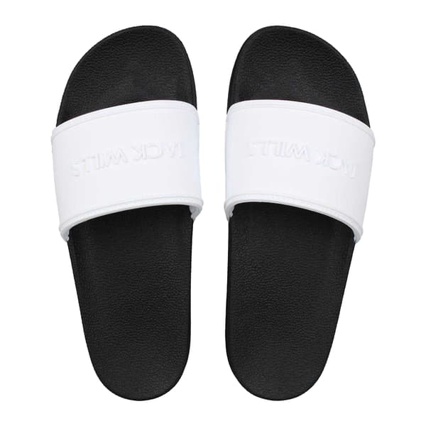 Jack Wills Herr Logo Sliders 7 UK Vit/Svart White/Black 7 UK