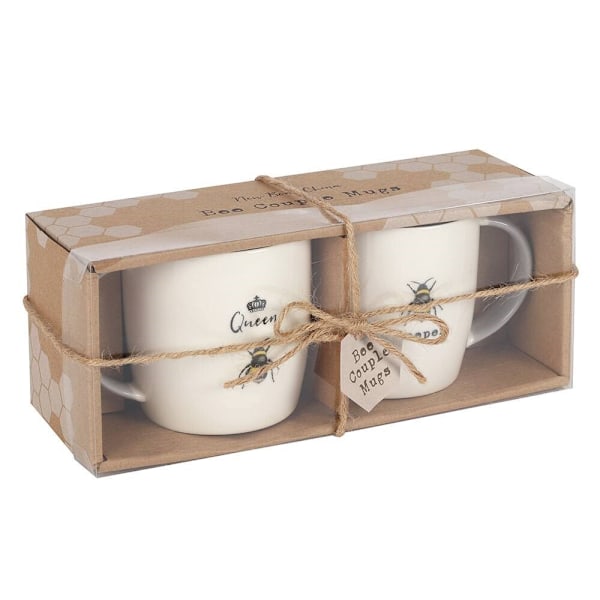Something Different Queen and Keeper Mug Set One Size White White One Size