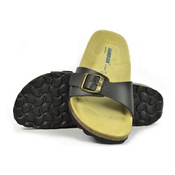 Sanosan Dam/Dam Malaga Sano Sandaler 7 UK Svart/Brun Black/Brown 7 UK