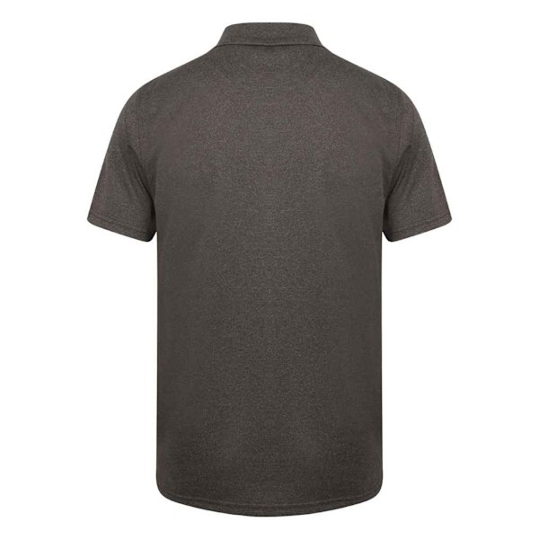 Henbury Coolplus® Pique Poloskjorta M Heather Charcoal Heather Charcoal M