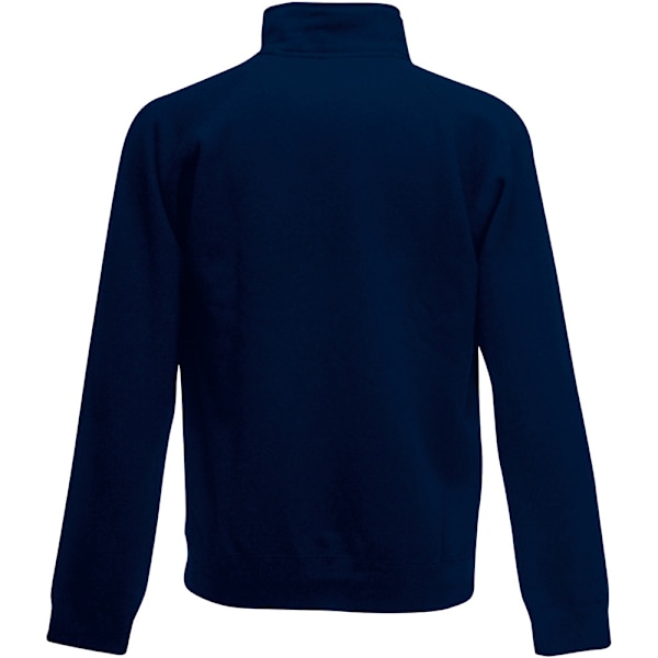 Fruit Of The Loom Herr Zip Neck Sweatshirt 4XL Deep Navy Deep Navy 4XL