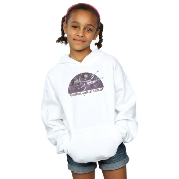 Star Wars Girls Italian Title X-Wing Hoodie 12-13 år Vit White 12-13 Years