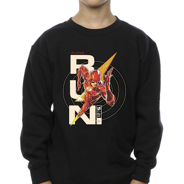 DC Comics Boys The Flash Run Sweatshirt 3-4 år Svart Black 3-4 Years