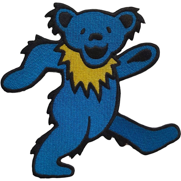 Grateful Dead Dancing Bears Strykjärnsmärke One Size Blå Blue One Size