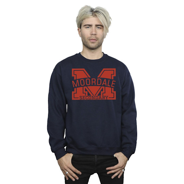 Netflix Mens Sex Education Moordale Sweatshirt M Marinblå Navy Blue M