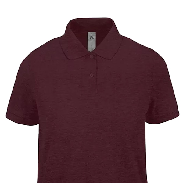 B&C Dam/Kvinna My Polo Shirt 14 UK Heather Burgundy Heather Burgundy 14 UK