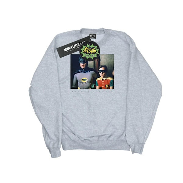 DC Comics Boys Batman TV-serie Dynamic Duo Foto Sweatshirt Sports Grey 5-6 Years