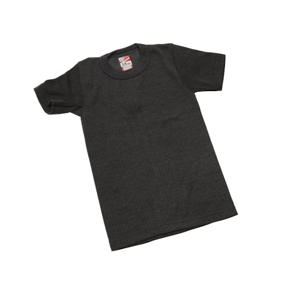 Pojkars termiska kläder kortärmad T-shirt Polyviscose Range ( Charcoal Chest: 20-22inch (Age 3-5)