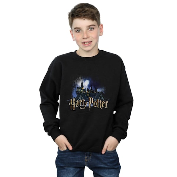 Hary Potter Pojkar Hogwarts Slott Tröja 5-6 År Svart Black 5-6 Years