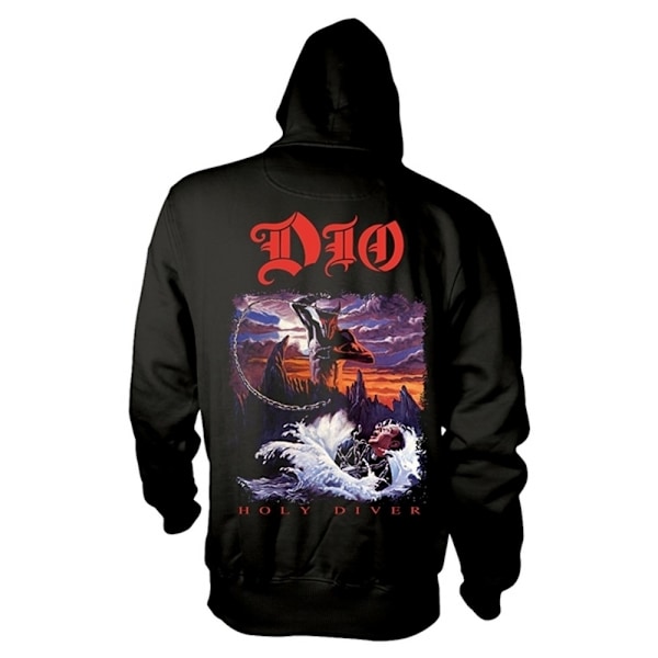 Dio Unisex Holy Diver Hoodie XL Svart/Röd Black/Red XL