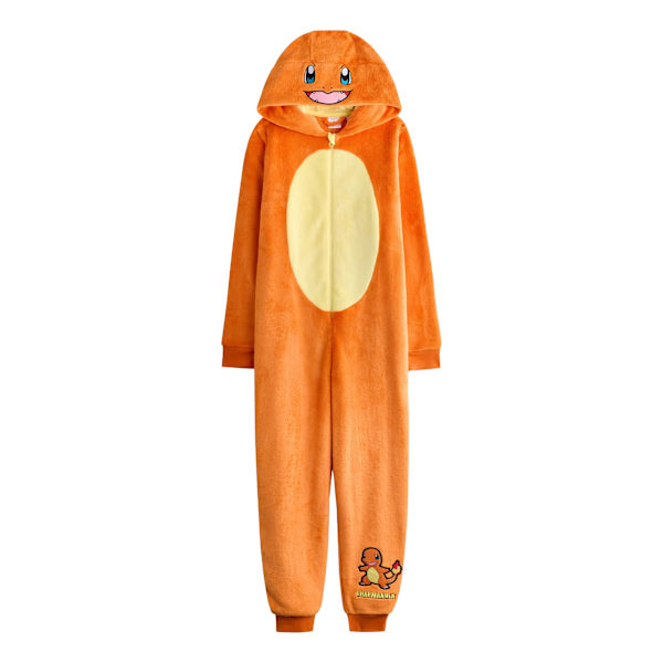 Pokemon Barn/Barn Charmander Allt-I-Ett Nattkläder 7-8 År Orange 7-8 Years