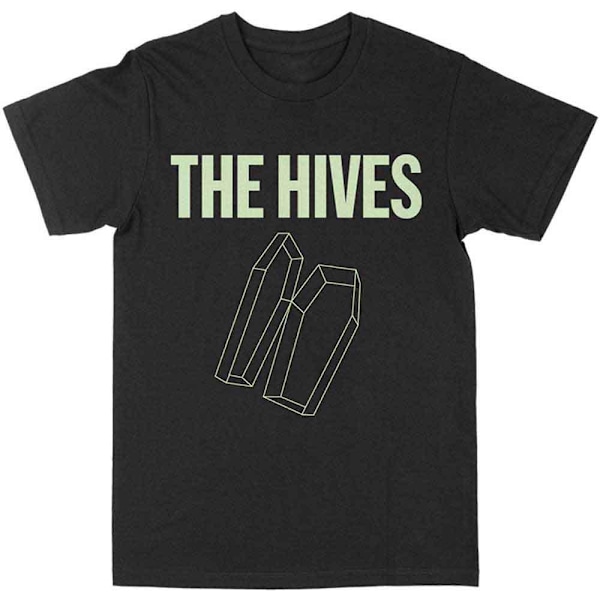 The Hives Unisex Vuxen Glow In The Dark Coffin T-Shirt M Svart/ Black/White M
