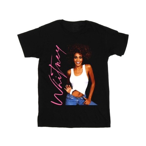 Whitney Houston Girls Whitney Smile Bomull T-shirt 5-6 år Svart Black 5-6 Years