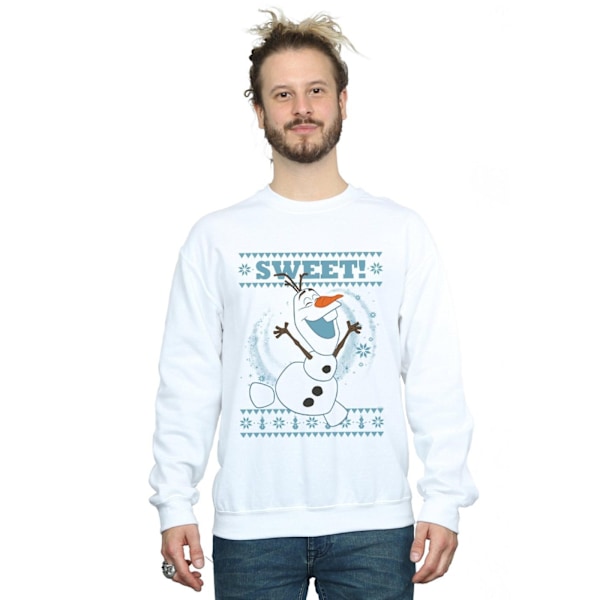 Disney Herr Frozen Olaf Sweet Jultröja XL Vit White XL