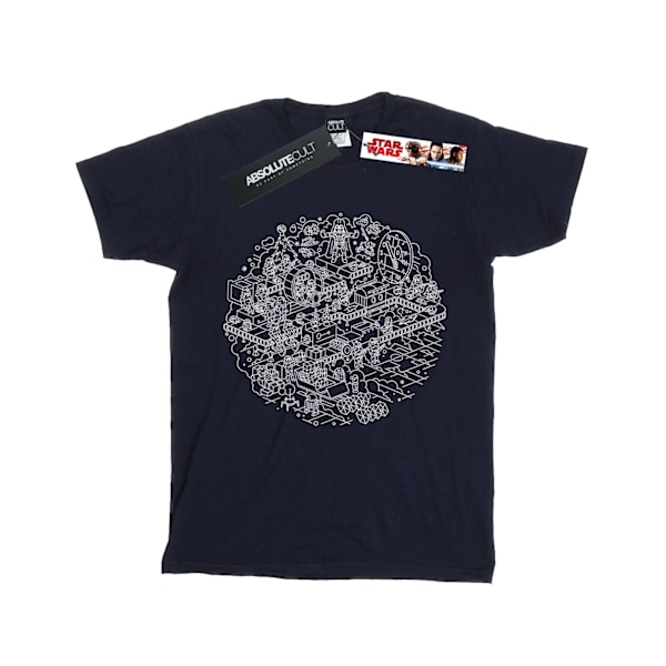 Star Wars Boys Jul Dödsstjärnan T-shirt 9-11 år Marinblå Navy Blue 9-11 Years