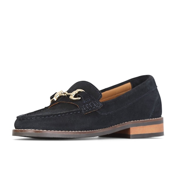 Moretta Dam/Dam Rosa Mocka Loafers 6 UK Marinblå Navy 6 UK