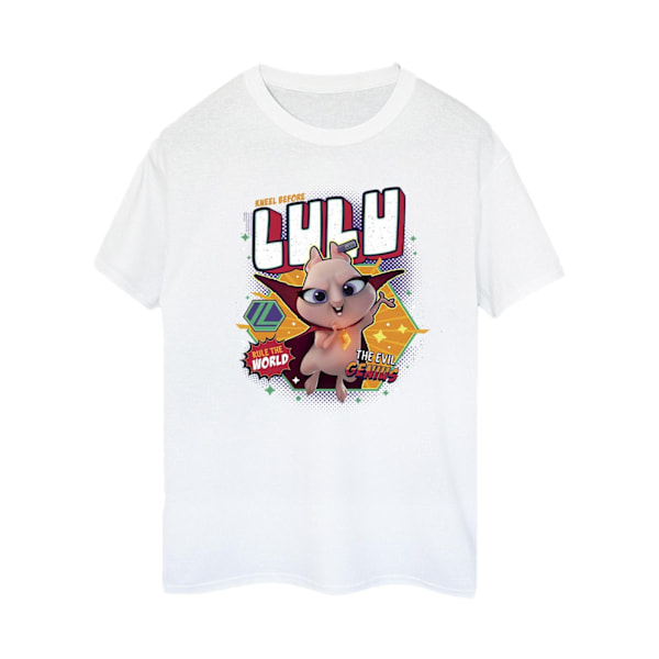 DC Comics Dam/Damer DC League Of Super-Pets Lulu Evil Genius Bomull Boyfriend T-shirt S Vit White S