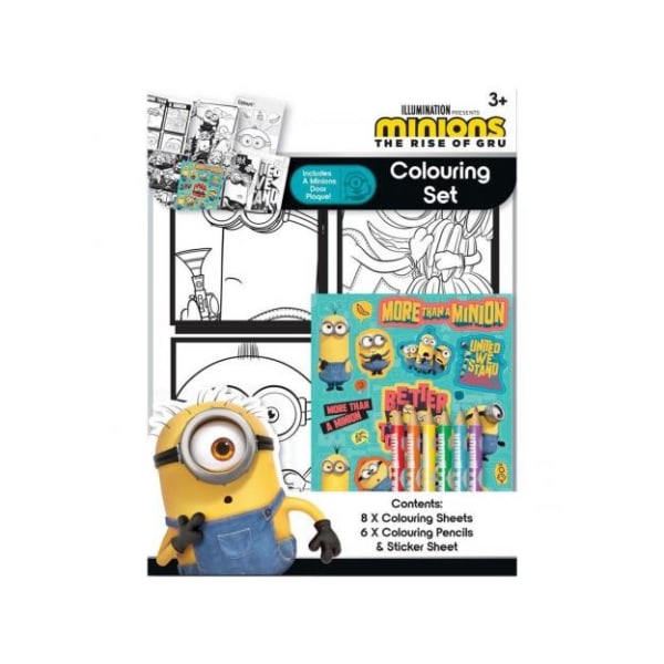 Minions: The Rise Of Gru Characters Coloring Set (paket med 16) Multicoloured One Size