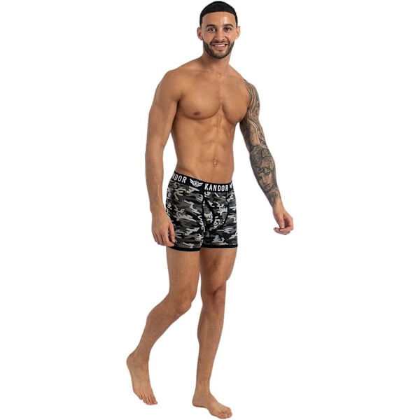 Kandor Herr Jeckers Blandade Mönster Boxerkalsonger (7-pack) M Dark Shadow M