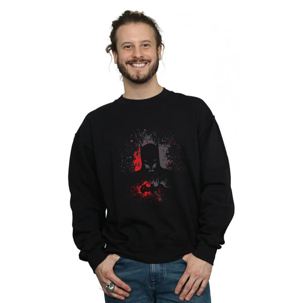 DC Comics Batman Splash Sweatshirt för män 4XL Svart Black 4XL