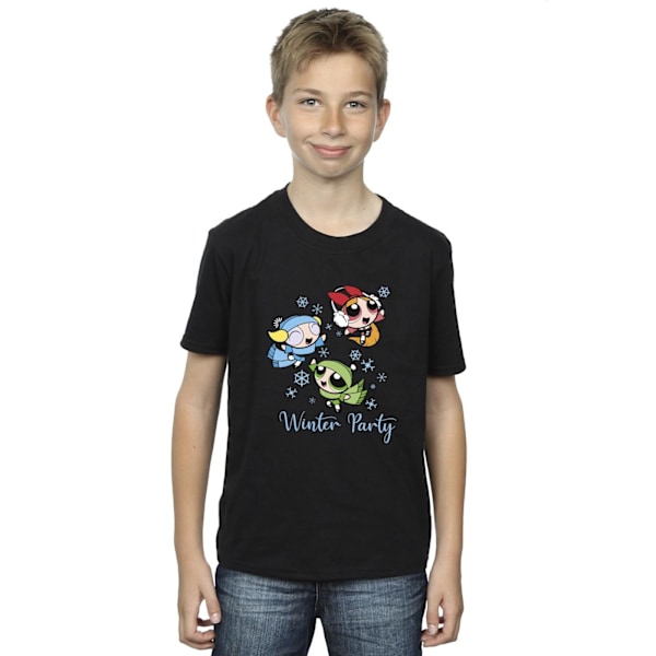 Powerpuff Girls Boys Girls Vinterfest T-shirt 12-13 år Black 12-13 Years