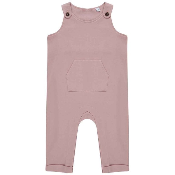 Larkwood Baby Ekologisk Bomull Dungarees 6-12 Månader Mjuk Rosa Soft Pink 6-12 Months