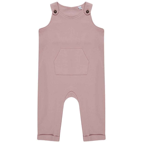 Larkwood Baby Ekologisk Bomull Dungarees 6-12 Månader Mjuk Rosa Soft Pink 6-12 Months