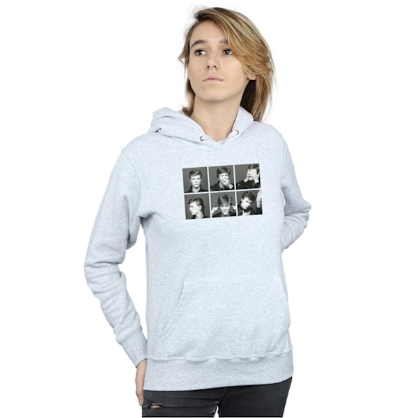 David Bowie Dam/Kvinnor Foto Collage Hoodie XXL Sports Grey Sports Grey XXL